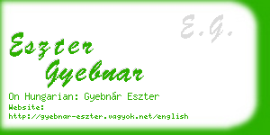 eszter gyebnar business card