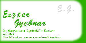 eszter gyebnar business card